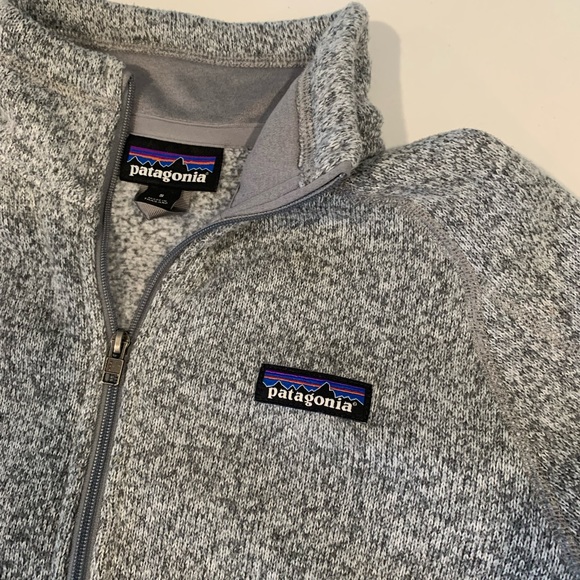 Grey Patagonia quarter zip fleece size women’s small - Picture 3 of 3